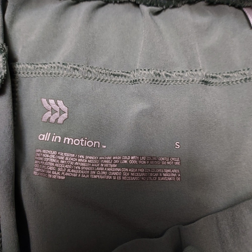 Womens Cargo Joggers Sage Green High Rise Pockets Gorpcore Casual Activewear S - Picture 6 of 7